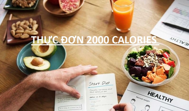 thực đơn 2000 calo