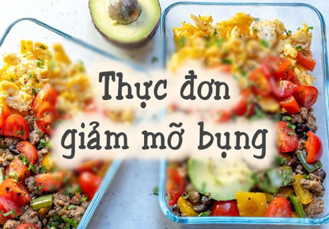 thực đơn giảm mỡ bụng