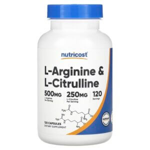 Nutricost L-Arginine & L-Citrulline, 120 Capsules