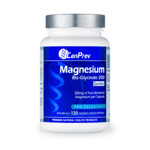 CanPrev Magnesium Bis-Glycinate 200 Gentle, 120 Capsules