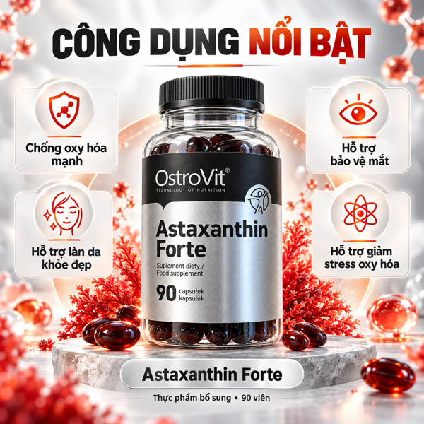 Ostrovit Astaxanthin forte 90v - Ảnh 3