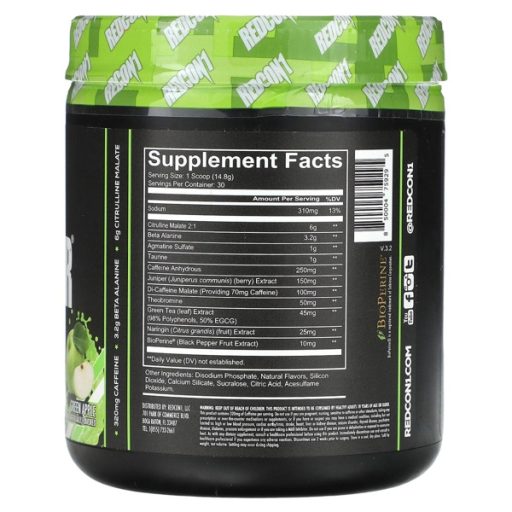 Alternative view of Redcon1 Total War - Pre Workout, 30 Servings