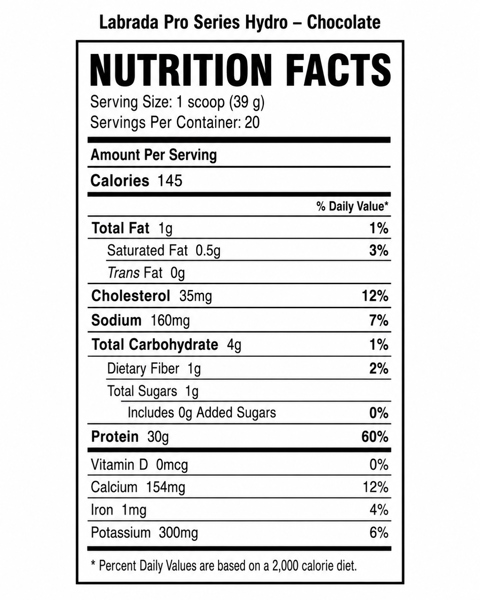 Labrada hydro whey 4lbs - Ảnh 2