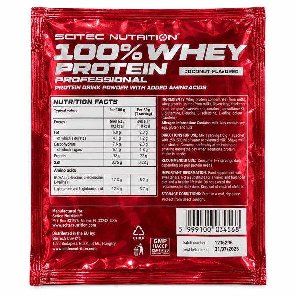 Sample whey protein scitec - Ảnh 2