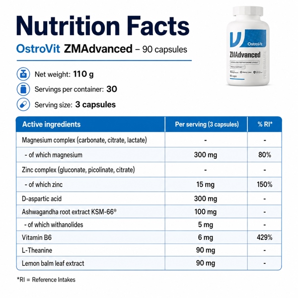 Ostrovit ZMA advanced - Ảnh 2