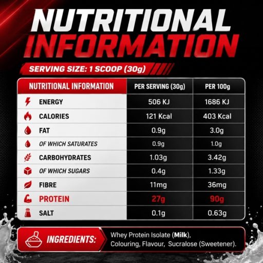 Alternative view of Whey isolate out angled